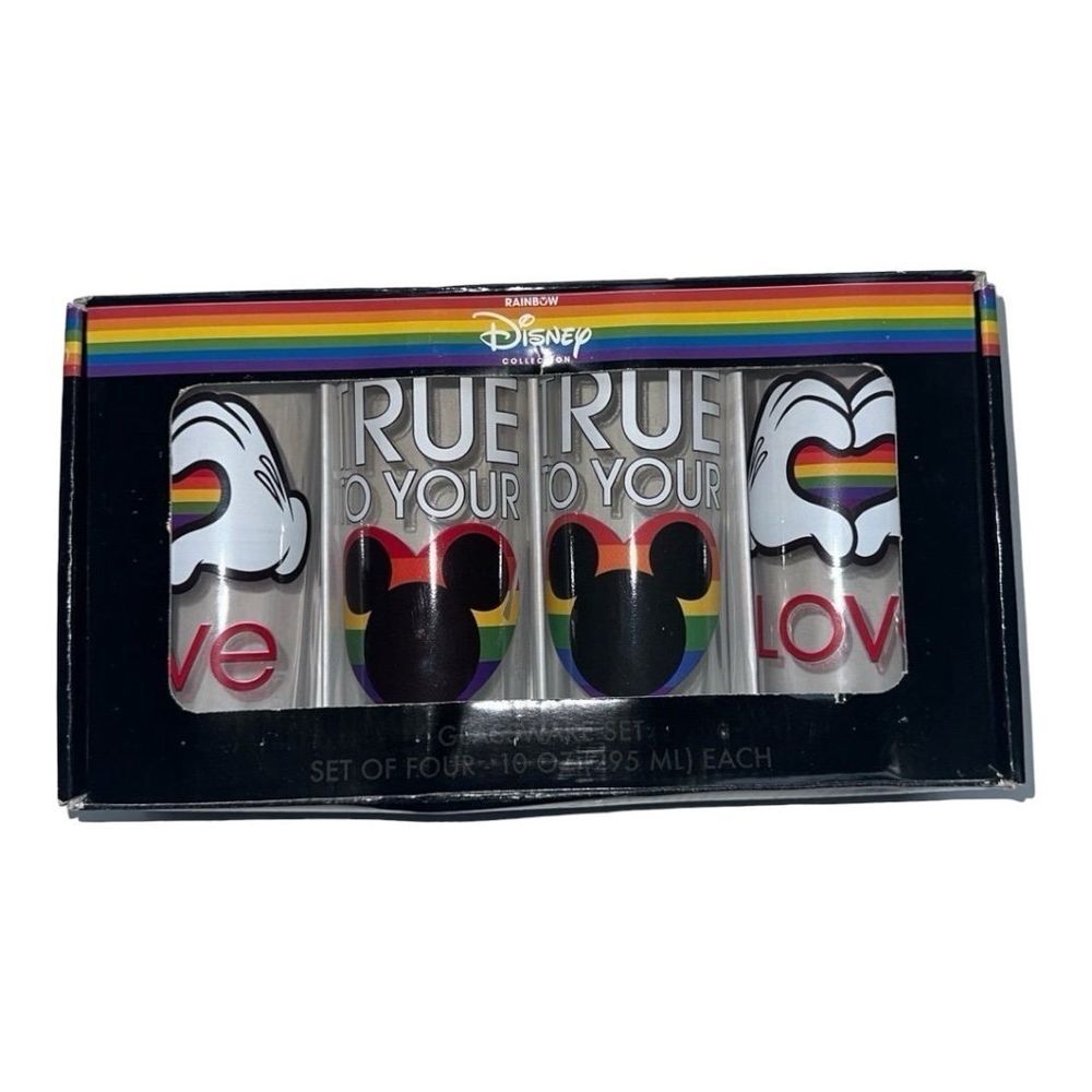 Disney Rainbow Collection Glassware Set‎